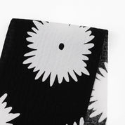 Mod Flower Stretch Seersucker Cotton - Black / White