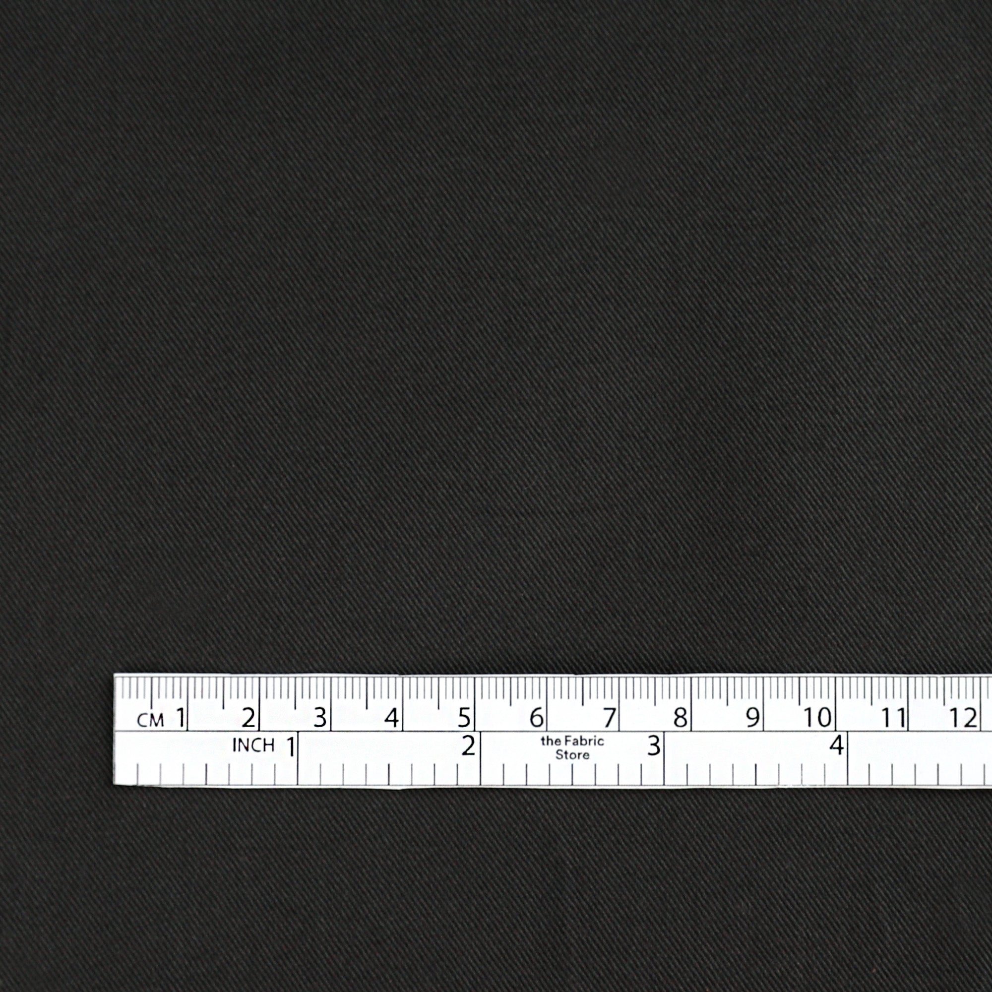 Peached Stretch Cotton Twill - Ebony
