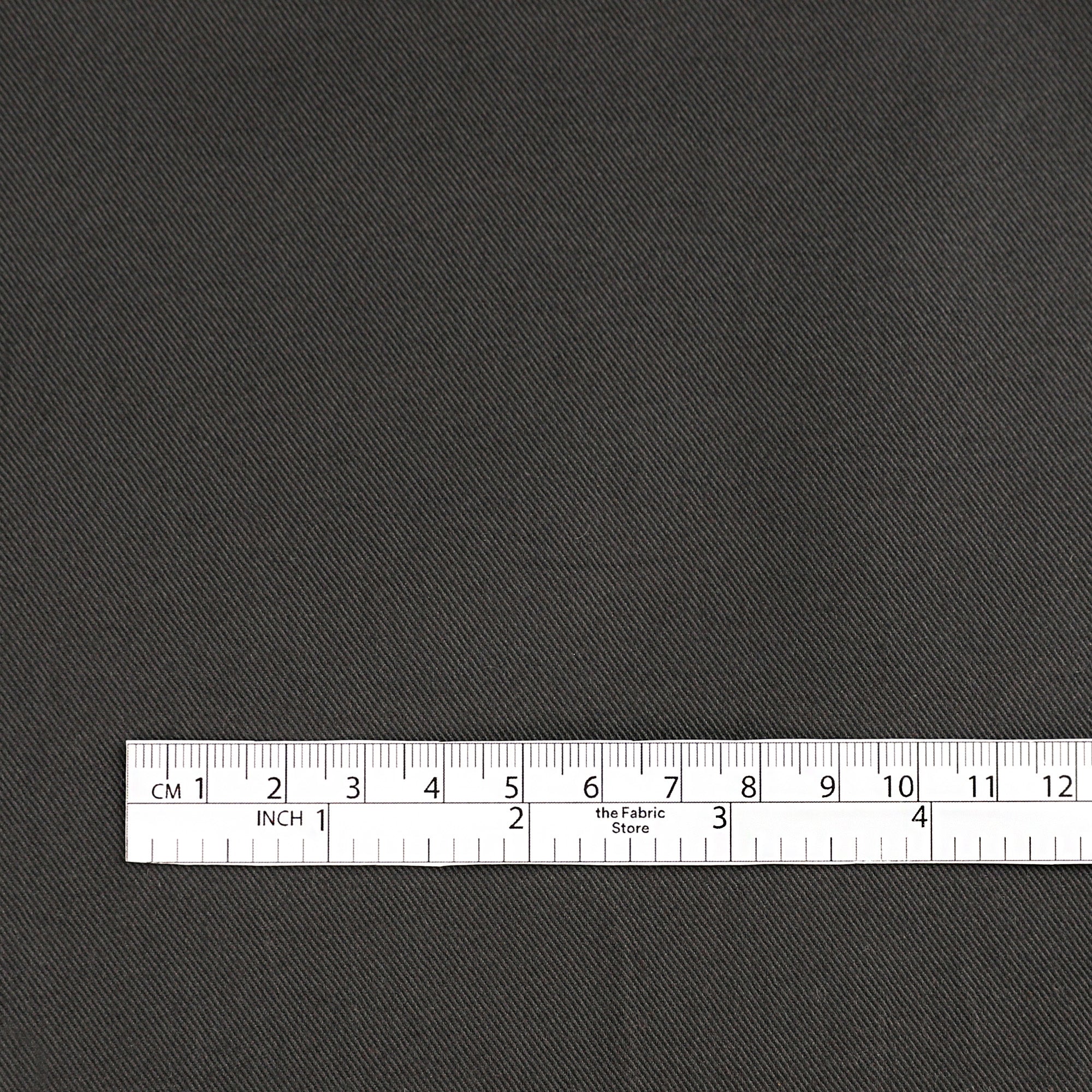 Narrow Stretch Cotton Twill - Shark