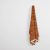 Painted Herringbone Stretch Mesh - Pumpkin