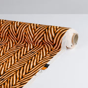 Painted Herringbone Stretch Mesh - Pumpkin