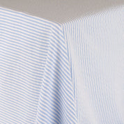 Stretch Seersucker Cotton Stripe - Baby Blue