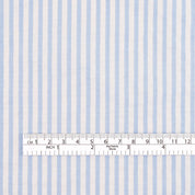 Stretch Seersucker Cotton Stripe - Baby Blue