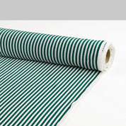 Candy Stripe Viscose Challis - Evergreen