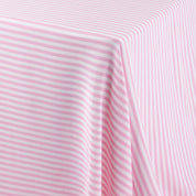 Candy Stripe Viscose Challis - Bubblegum