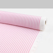 Candy Stripe Viscose Challis - Bubblegum