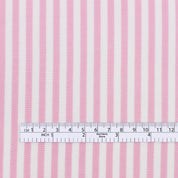 Candy Stripe Viscose Challis - Bubblegum