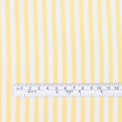 Candy Stripe Viscose Challis - Banana