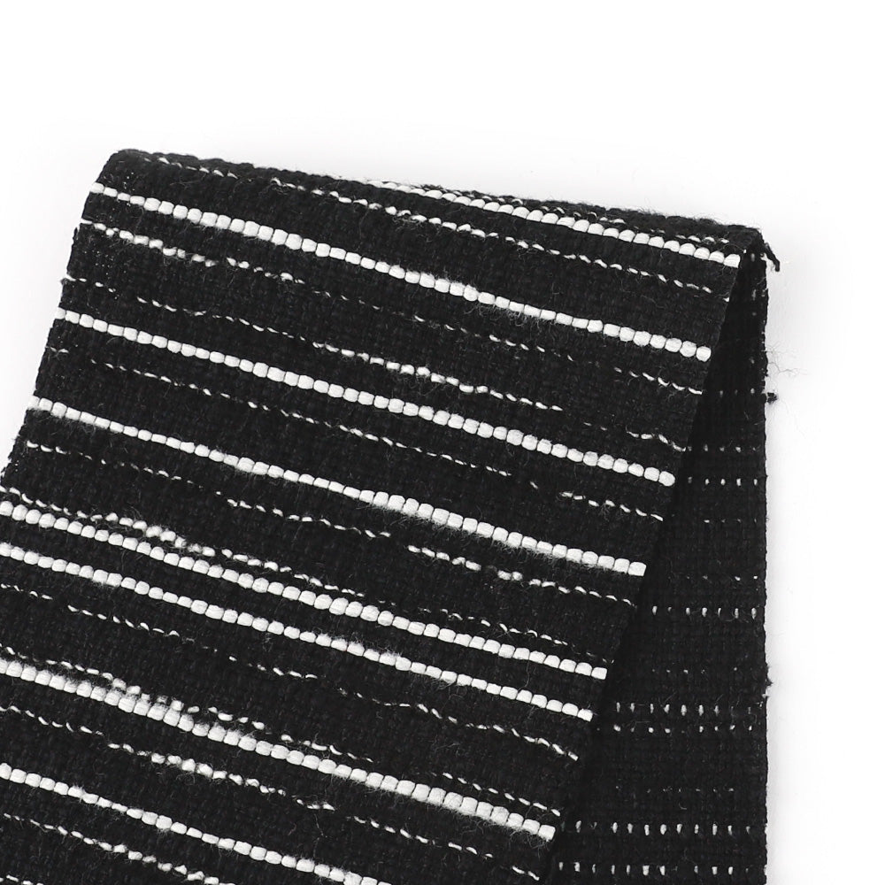 Italian Stretch Cotton Blend Tweed - Black