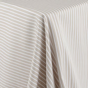 Cotton / Poly Stripe Twill - Fawn