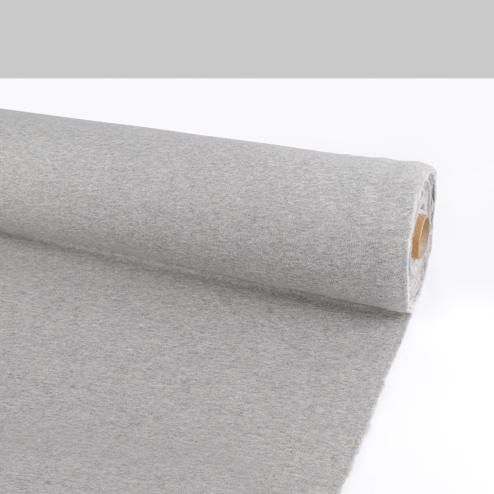GOTS Organic Cotton Sweatshirting - Grey Marle