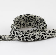 Tiny Ditsy Floral Cotton Bias Binding - Black