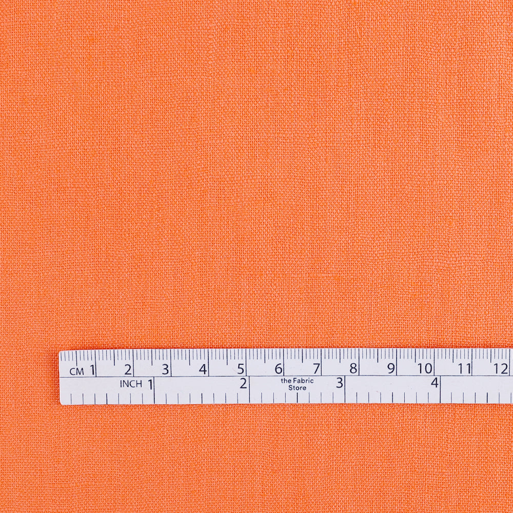 Midweight Linen - Tangerine Tango