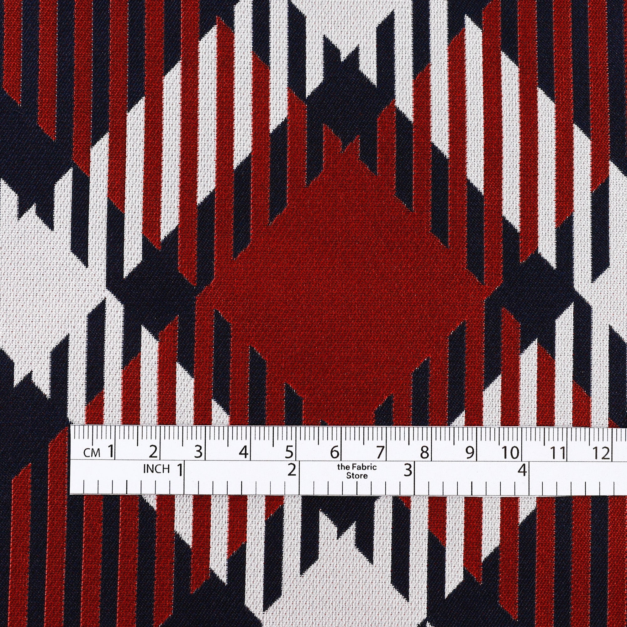 Jumbo Plaid Jacquard - Navy / Red