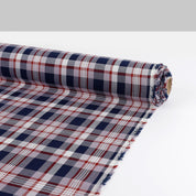 Plaid Cotton Twill - Lilac Ash / Navy