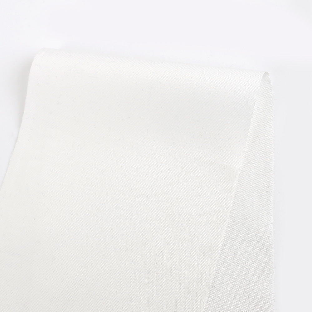 Polyester Twill Lining - White