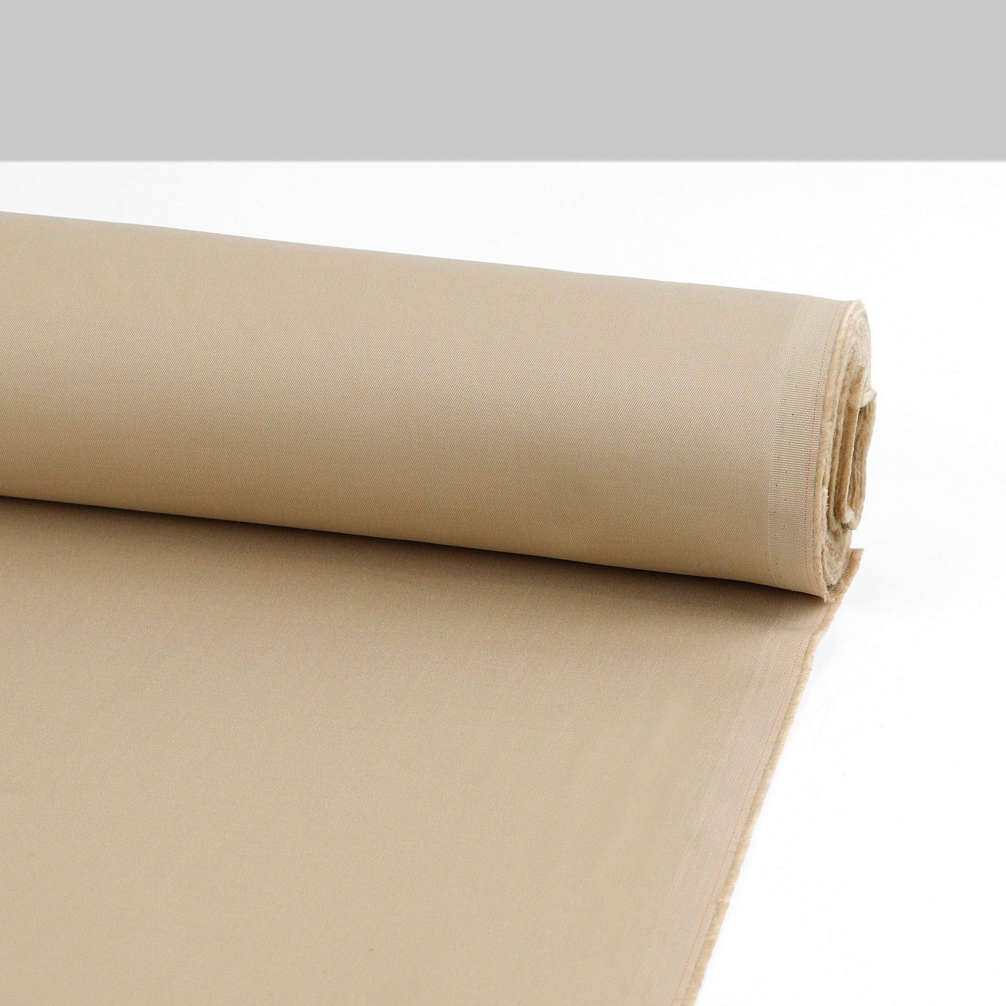 Peachy Stretch Cotton Twill - Beige