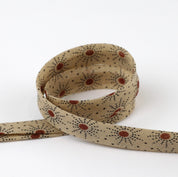Twinkle Sun Cotton Bias Binding - Sepia