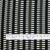 Shadow Grid Viscose Crepe - Black