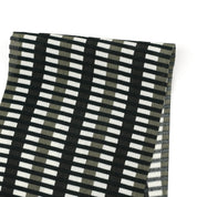 Shadow Grid Viscose Crepe - Black