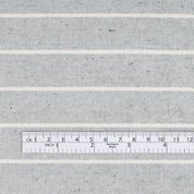 Upcycled Wide Striped Chambray – Blue/Ecru