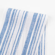 Barcode Stripe Linen/Viscose - Blue