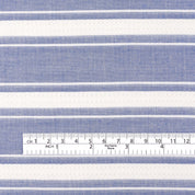 Weft Stripe Cotton - Blue White