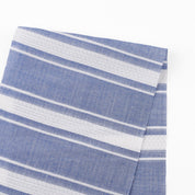 Weft Stripe Cotton - Blue White