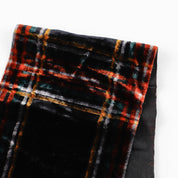 Check Rayon/Poly Velvet - Black Primary