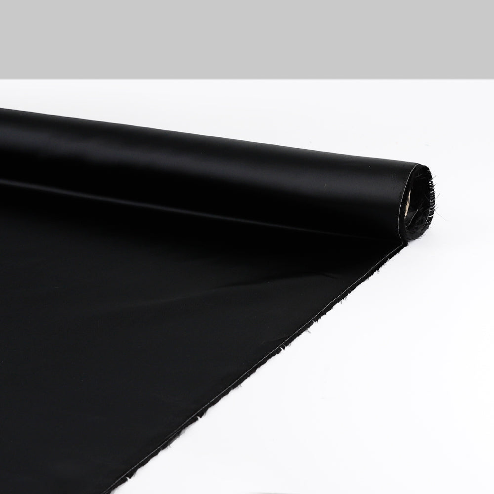 Viscose Satin Lining - Black