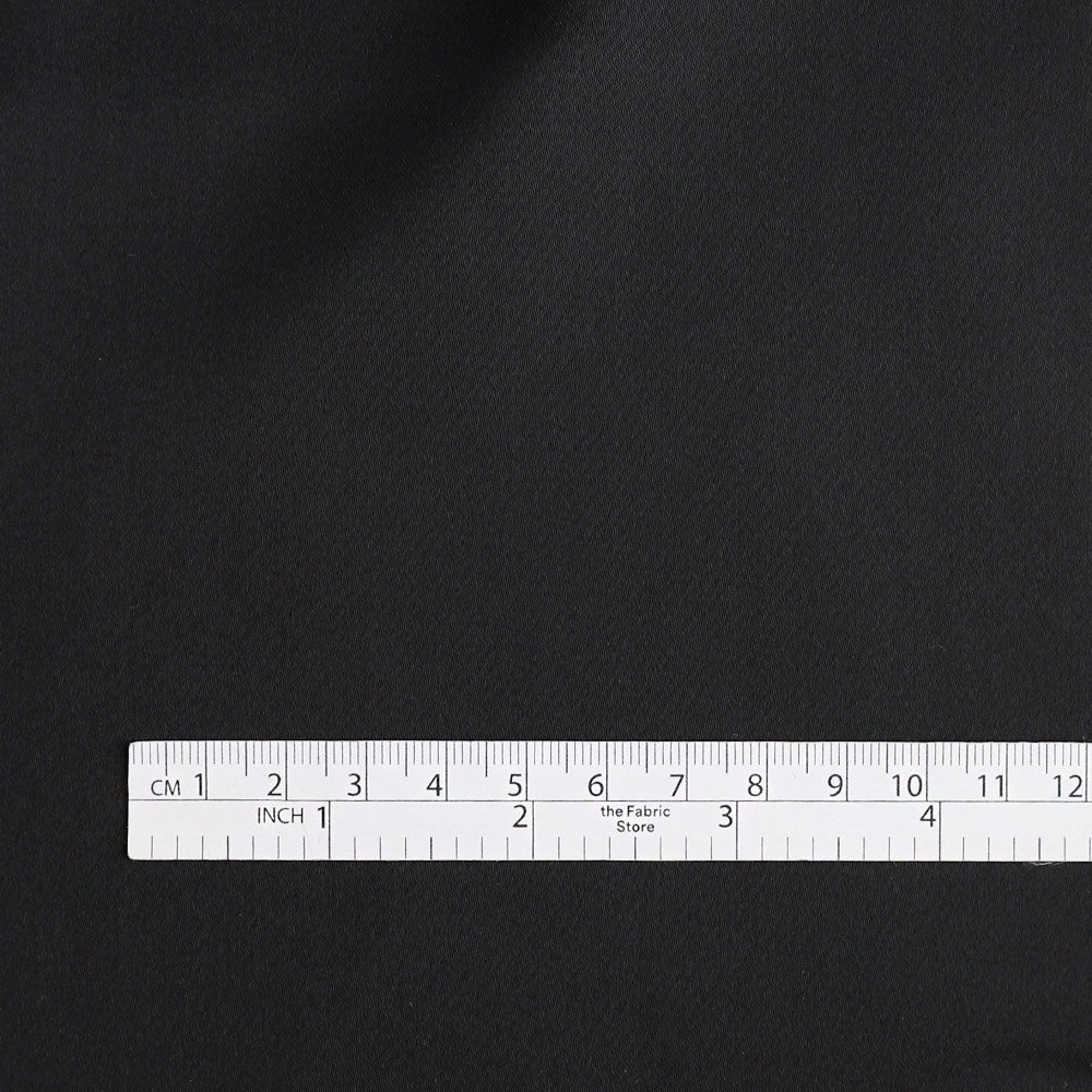 Viscose Satin Lining - Black