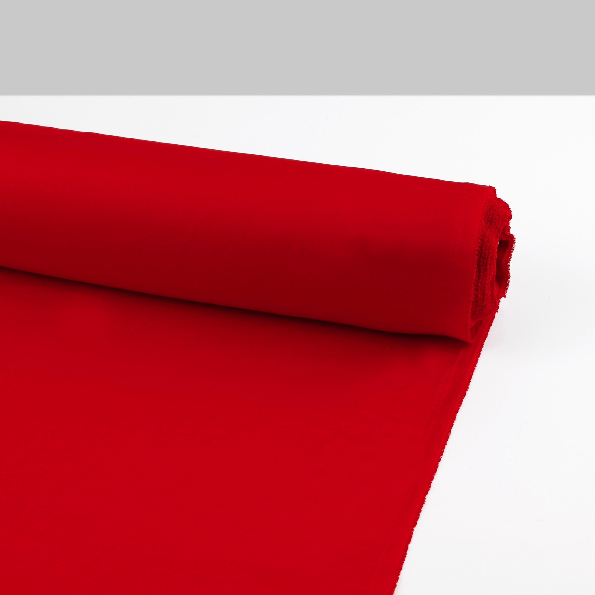 Stretch Viscose Sateen - Scarlet