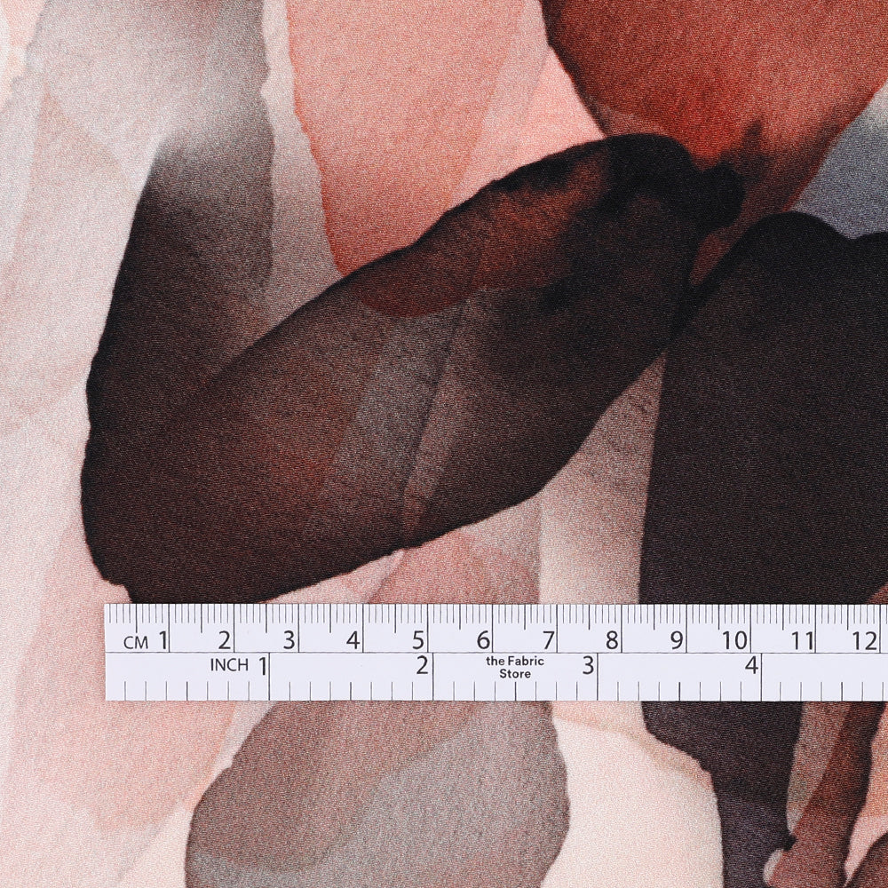 Watercolour Silk Crepe de Chine - Autumn