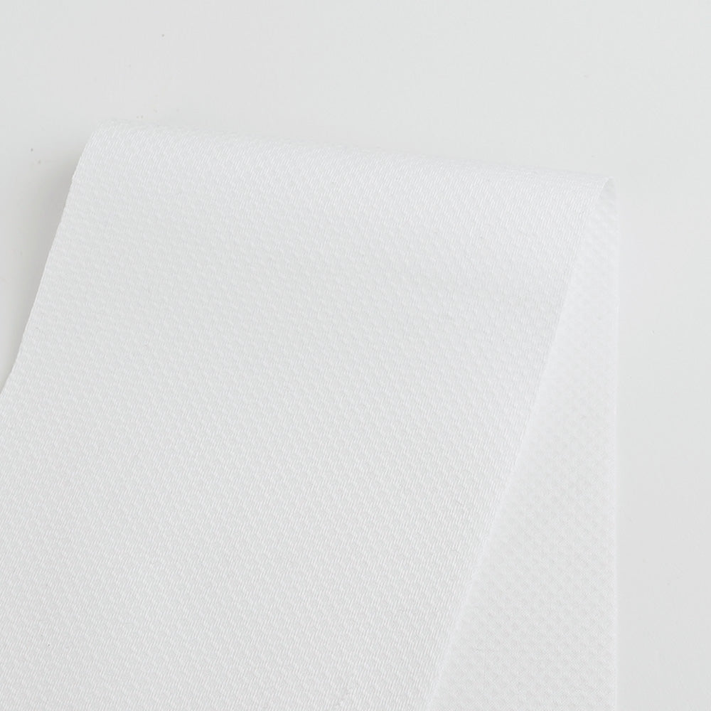 Wave Texture Cotton Shirting - White