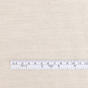 Weft Twill Stripe Linen / Cotton - Almond (remnant)