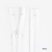 Dress Zips - 18cm - White