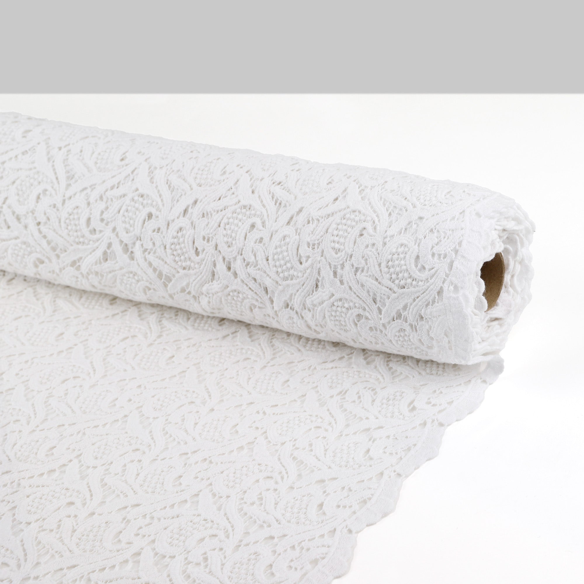 Guipure Cotton Lace - White