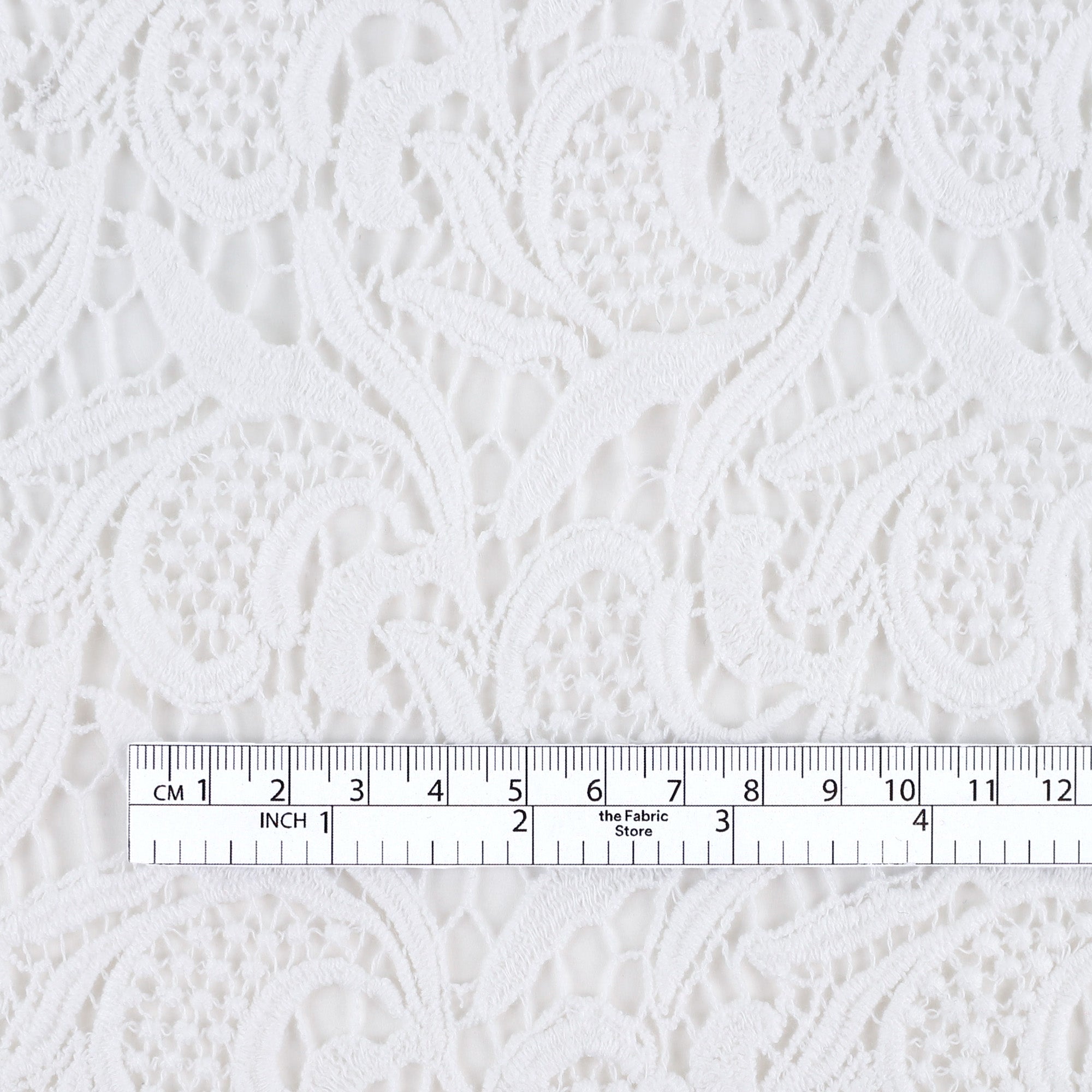 Guipure Cotton Lace - White