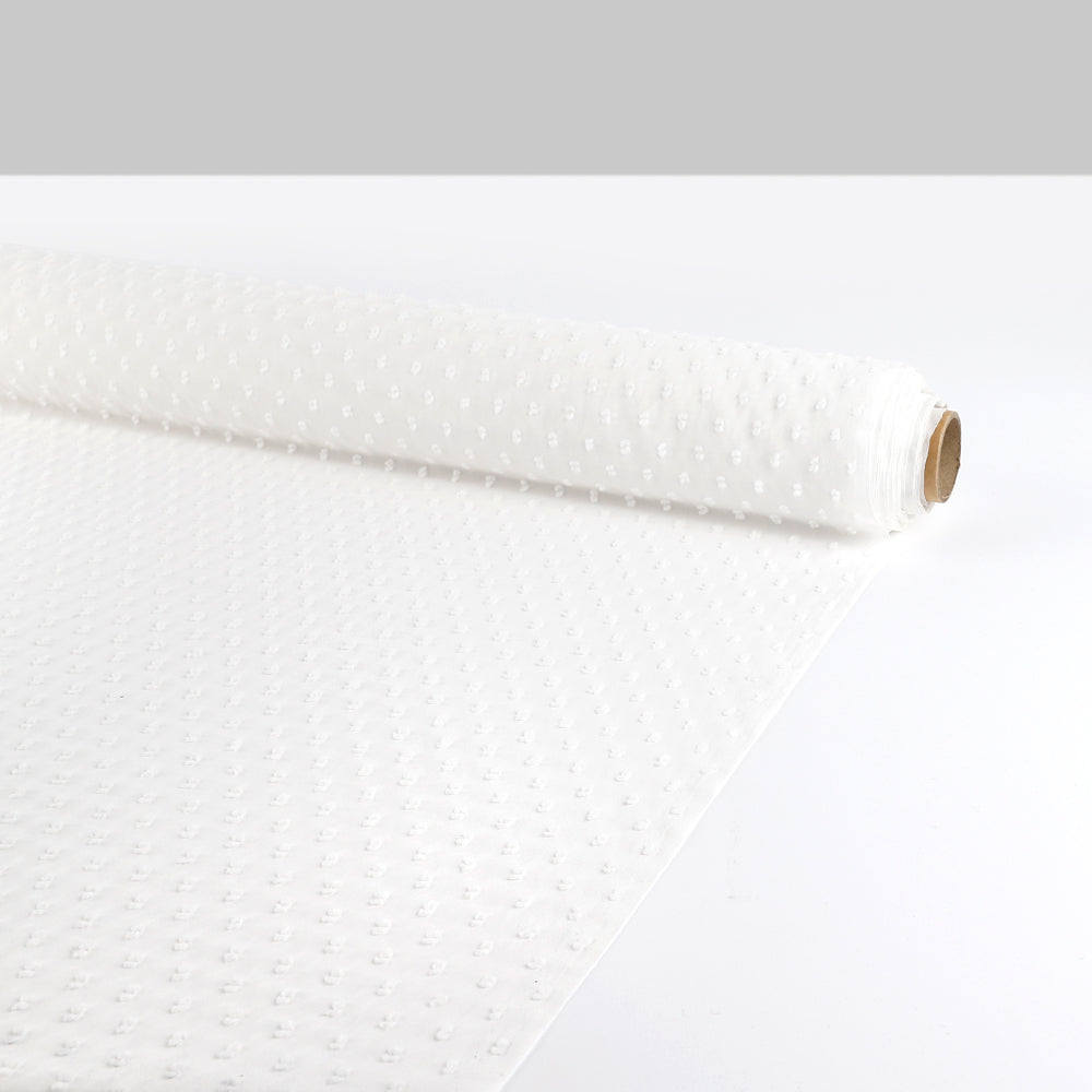 Hailspot Poly Georgette - White