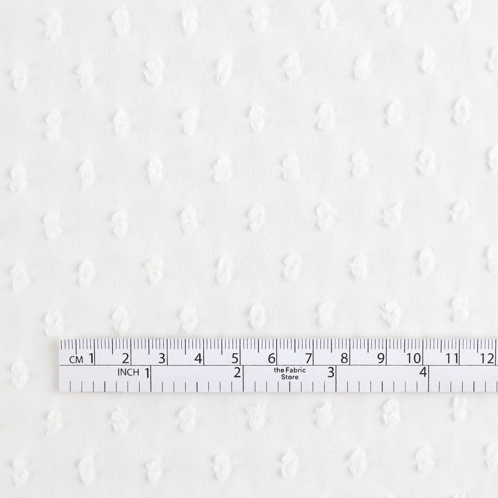 Hailspot Poly Georgette - White