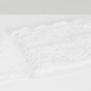 Wide French Stretch Lace Trim - Ivory