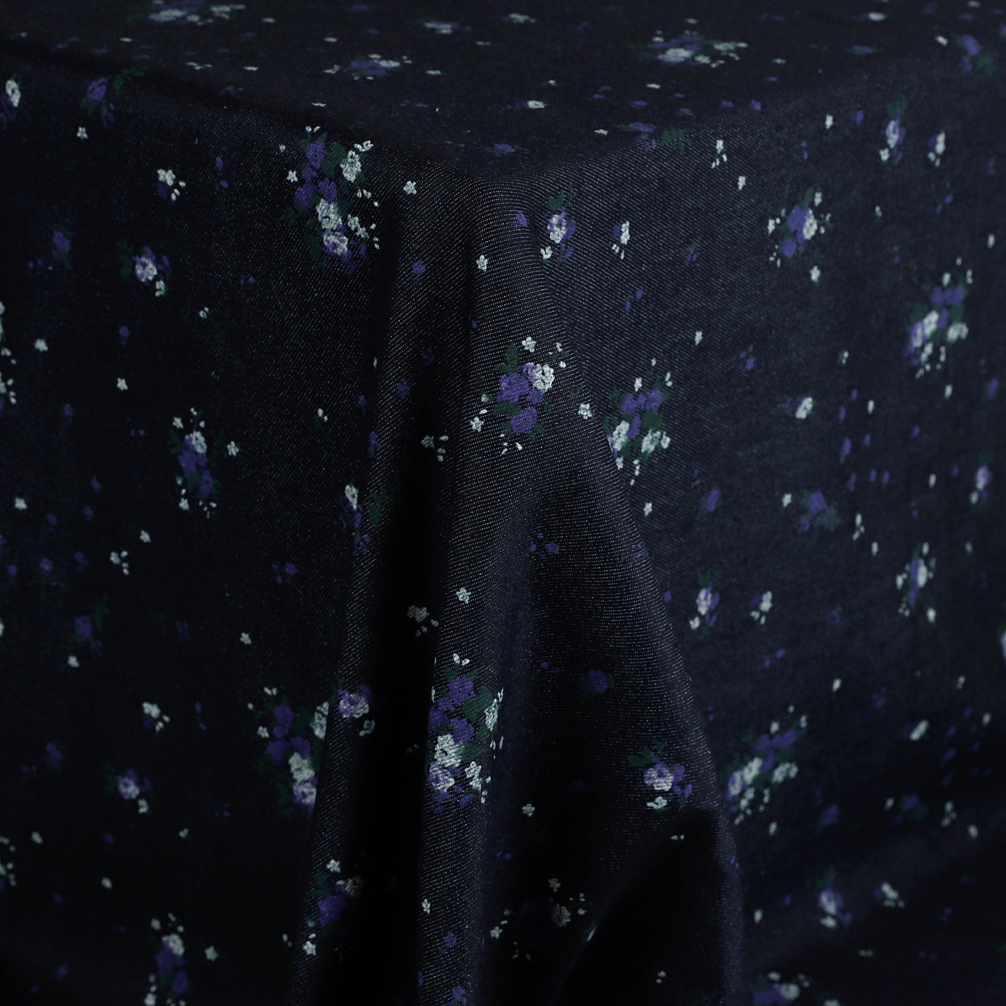 Wild Violet Stretch Denim - Indigo