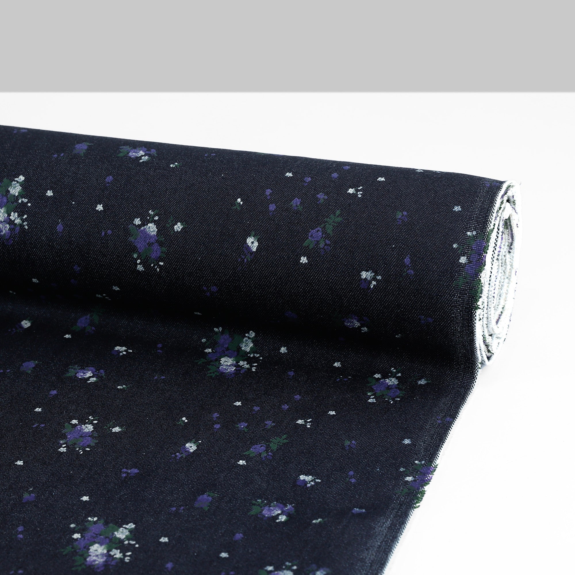 Wild Violet Stretch Denim - Indigo