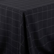 Windowpane Check Suiting - Deep Navy/Grey