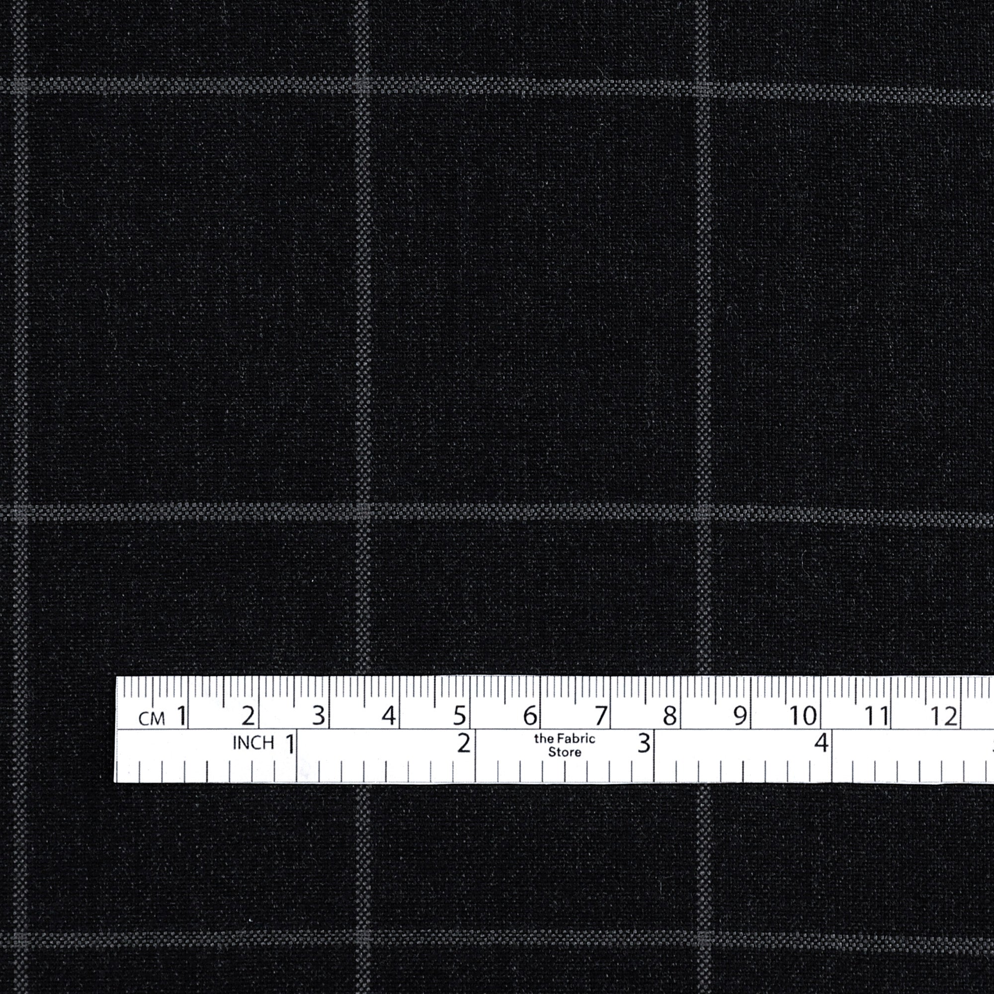 Windowpane Check Suiting - Deep Navy/Grey