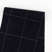 Windowpane Check Suiting - Deep Navy/Grey