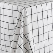 Windowpane Check Cotton - Black / White