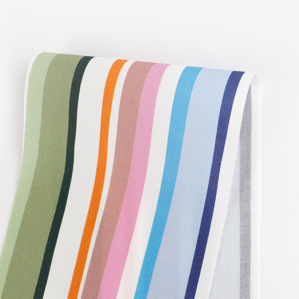 Wobble Stripe Cotton Poplin - Summer