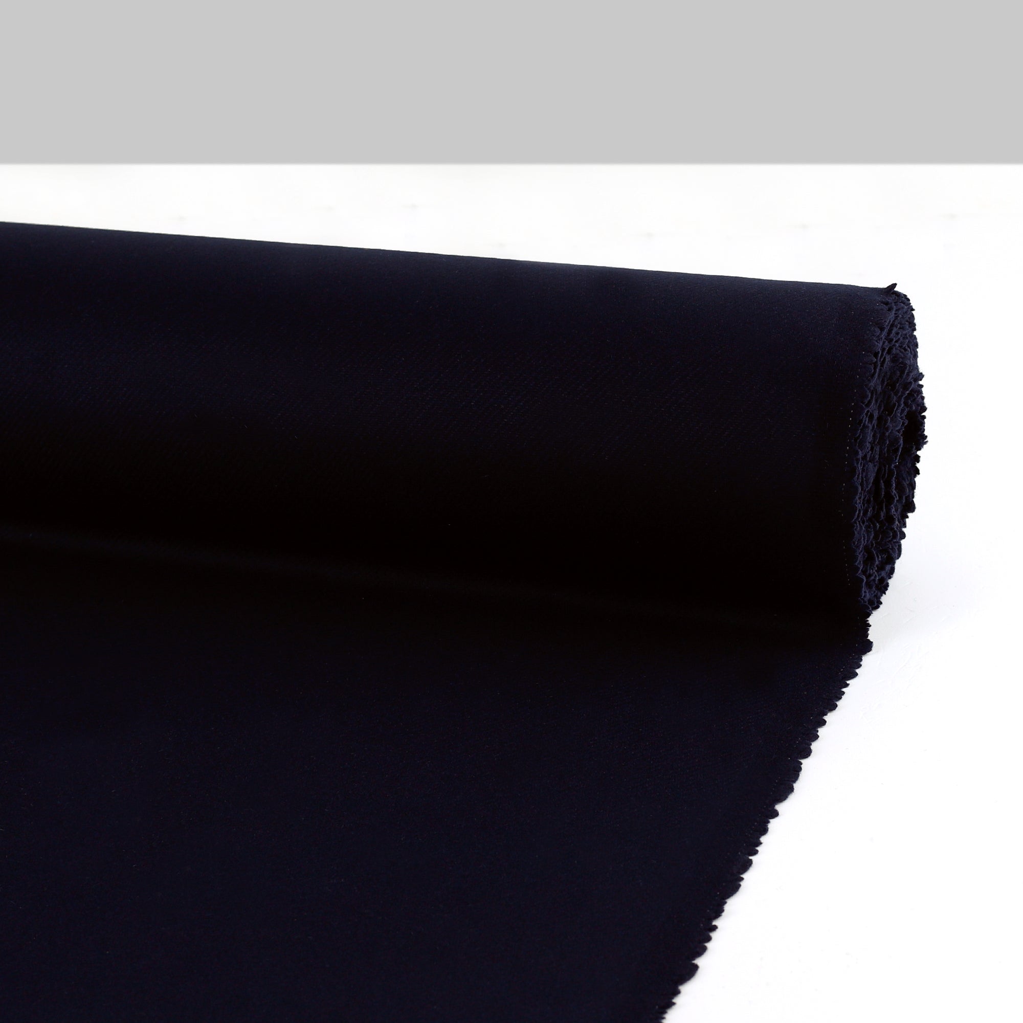 Wool/Nylon Melton - Midnight