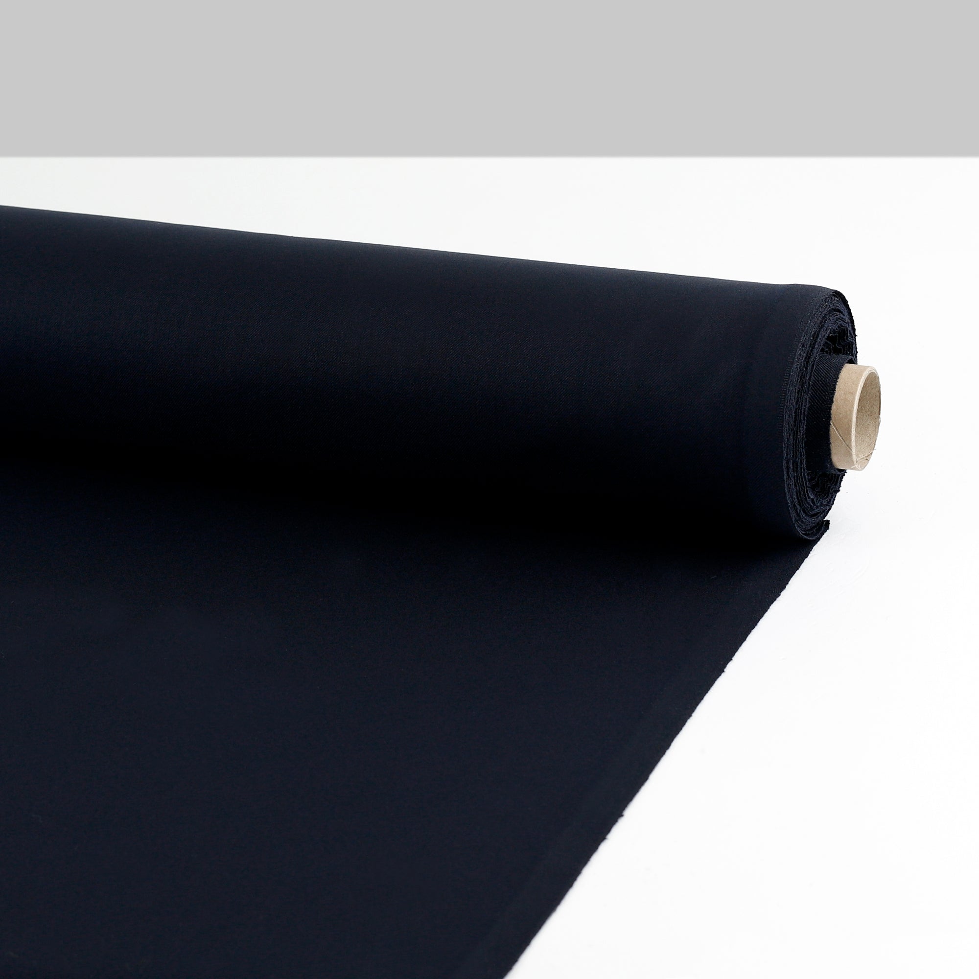 Wool/Poly Twill Suiting - Dark Ink